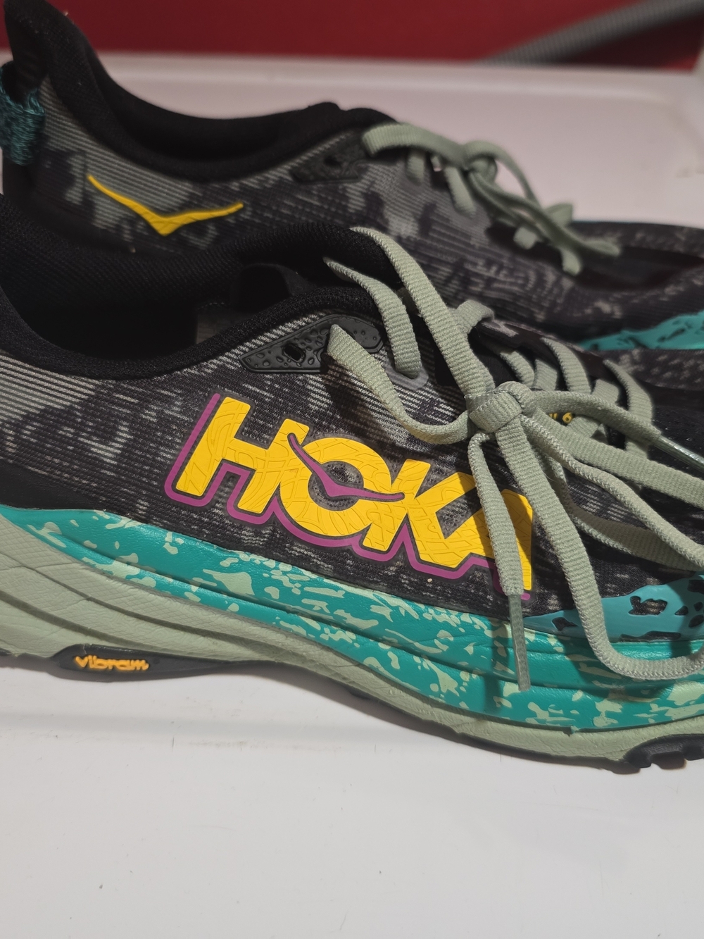 HOKA Women’s Black & Teal Trail Running Shoes